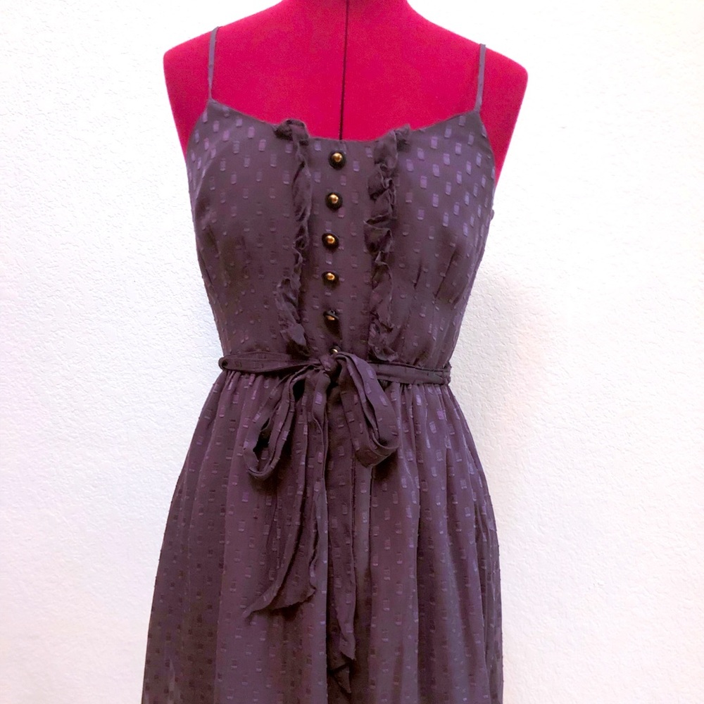 Betsey Johnson purple silk dress